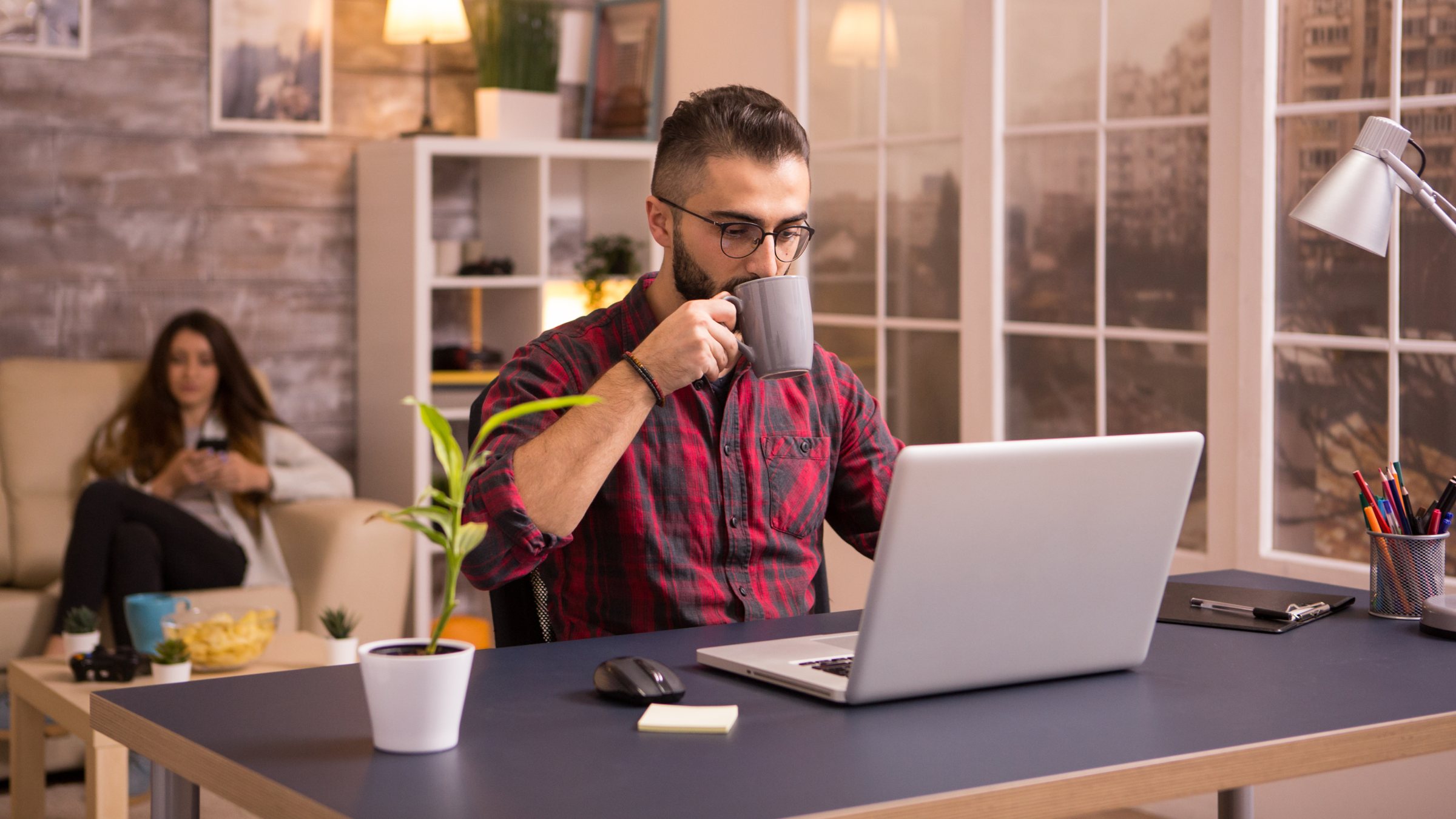 man reviewing financial documents for self assessment tax return
